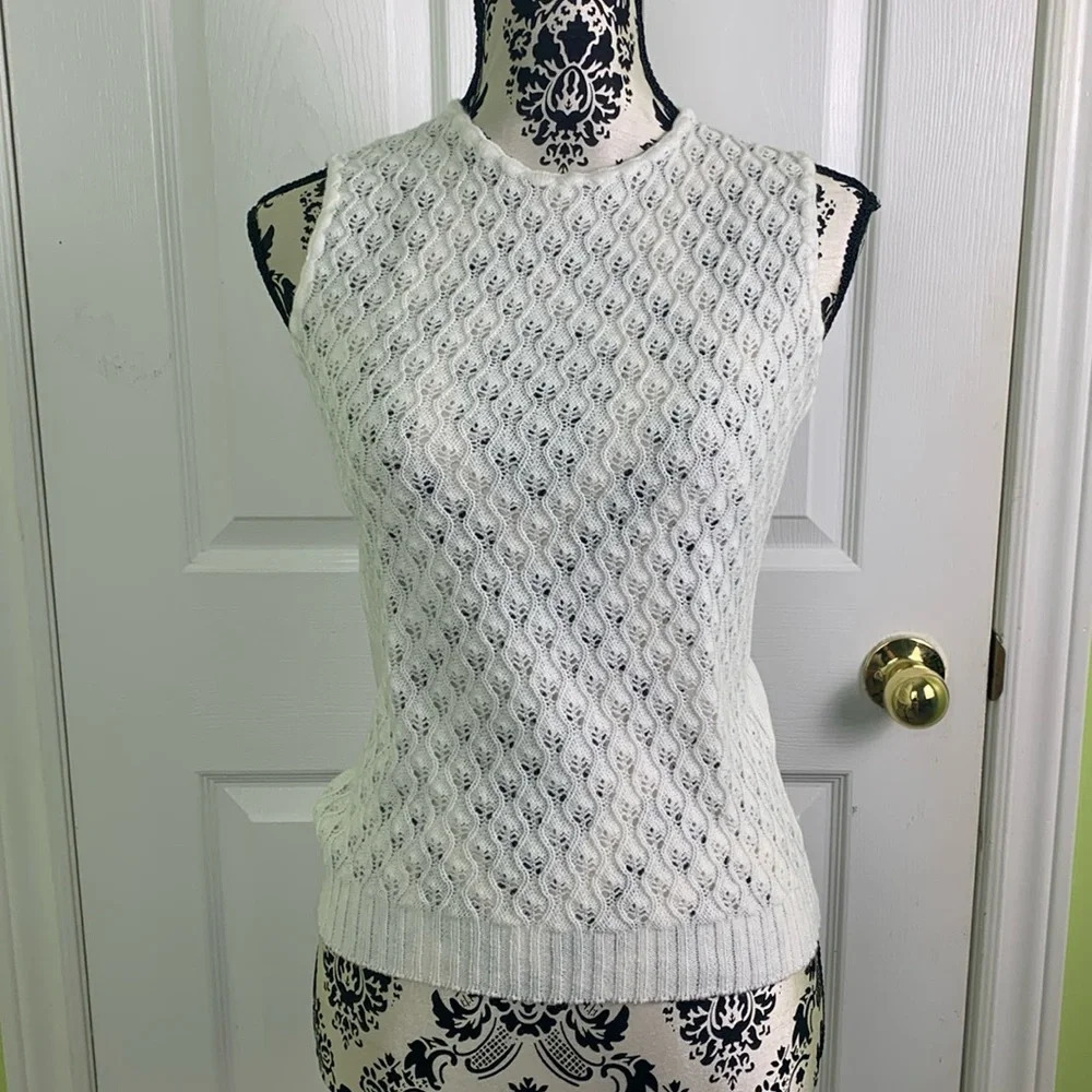 Vintage Alpine Knitters Ltd. Crochet Knit Top 1970s